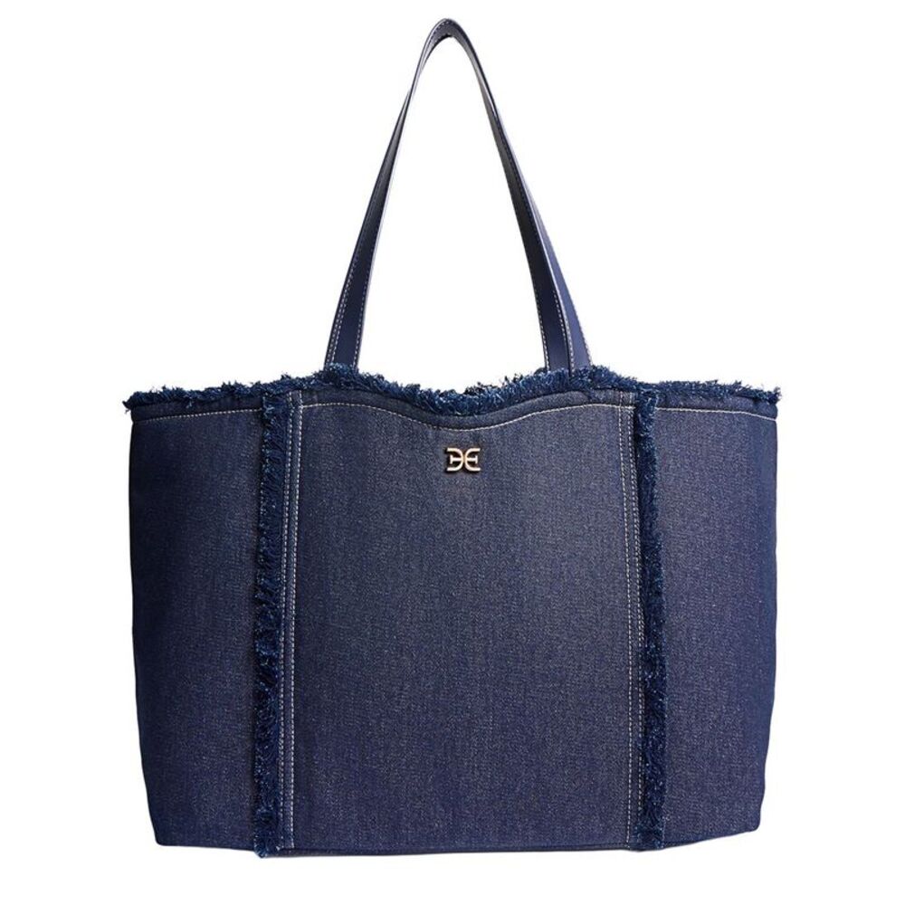 Sam Edelman Irina Denim Reversable Large Tote, Blue